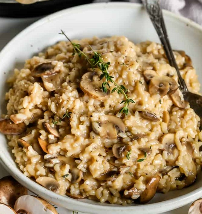 Mushroom risotto